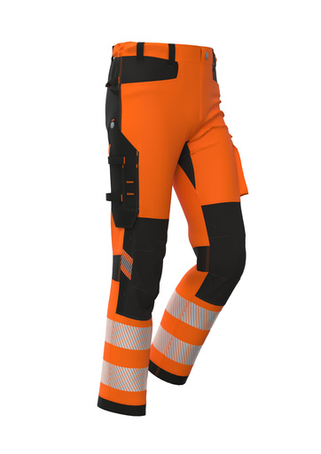 Spodnie robocze BoSafety Tension pomarańczowe - 58