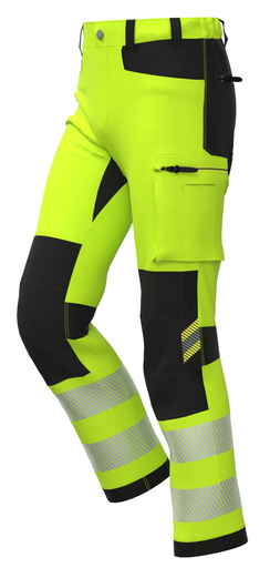 Spodnie robocze BoSafety Tension żółte C1-0402 -54