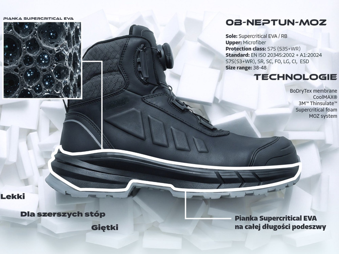 Buty robocze BoSafety Neptun S7S MOZ BOA - 41