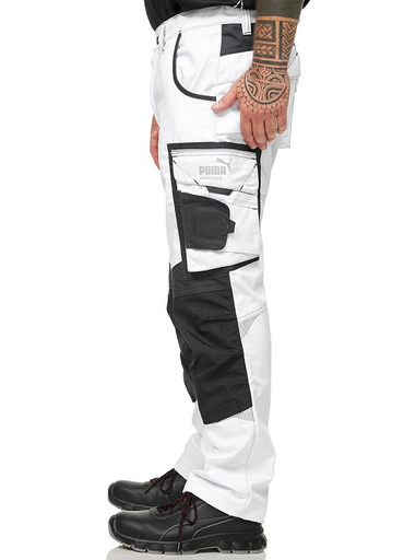 Spodnie Precision Puma Workwear 30-1170 white - 46